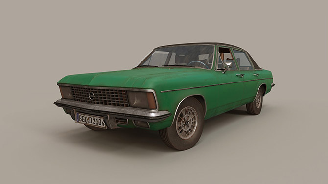 3D Scan Opel Diplomat Retopo