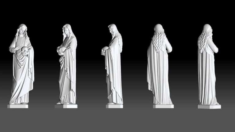 3D Scan und Print Maria Magdalena Figur für TV Produktion Parfum