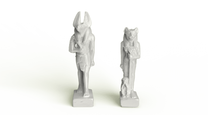 Bluelight Scan von Film Props