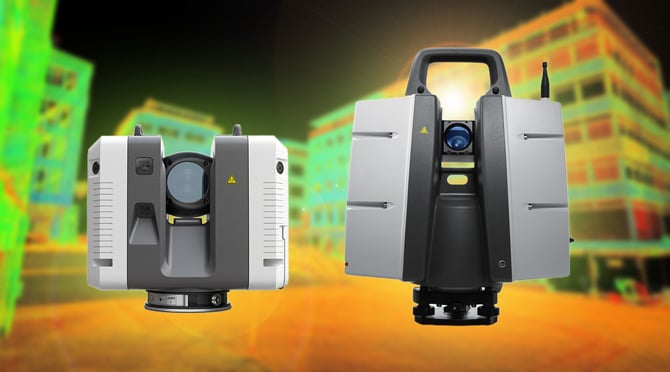 Leica RTC360 und Leica P50 Lidarscanner