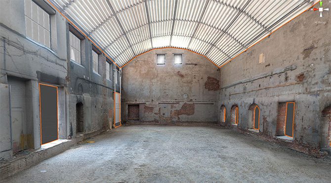 Unity Engine Rendering einer Lagerhalle