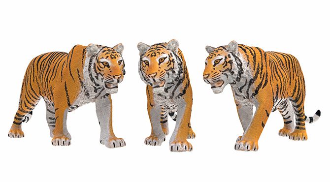3D Scan Tiger Figur