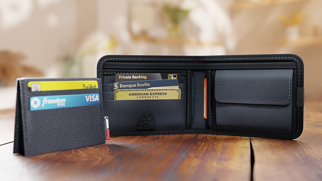 3D Rendering eines Feuerwear Geldbeutel